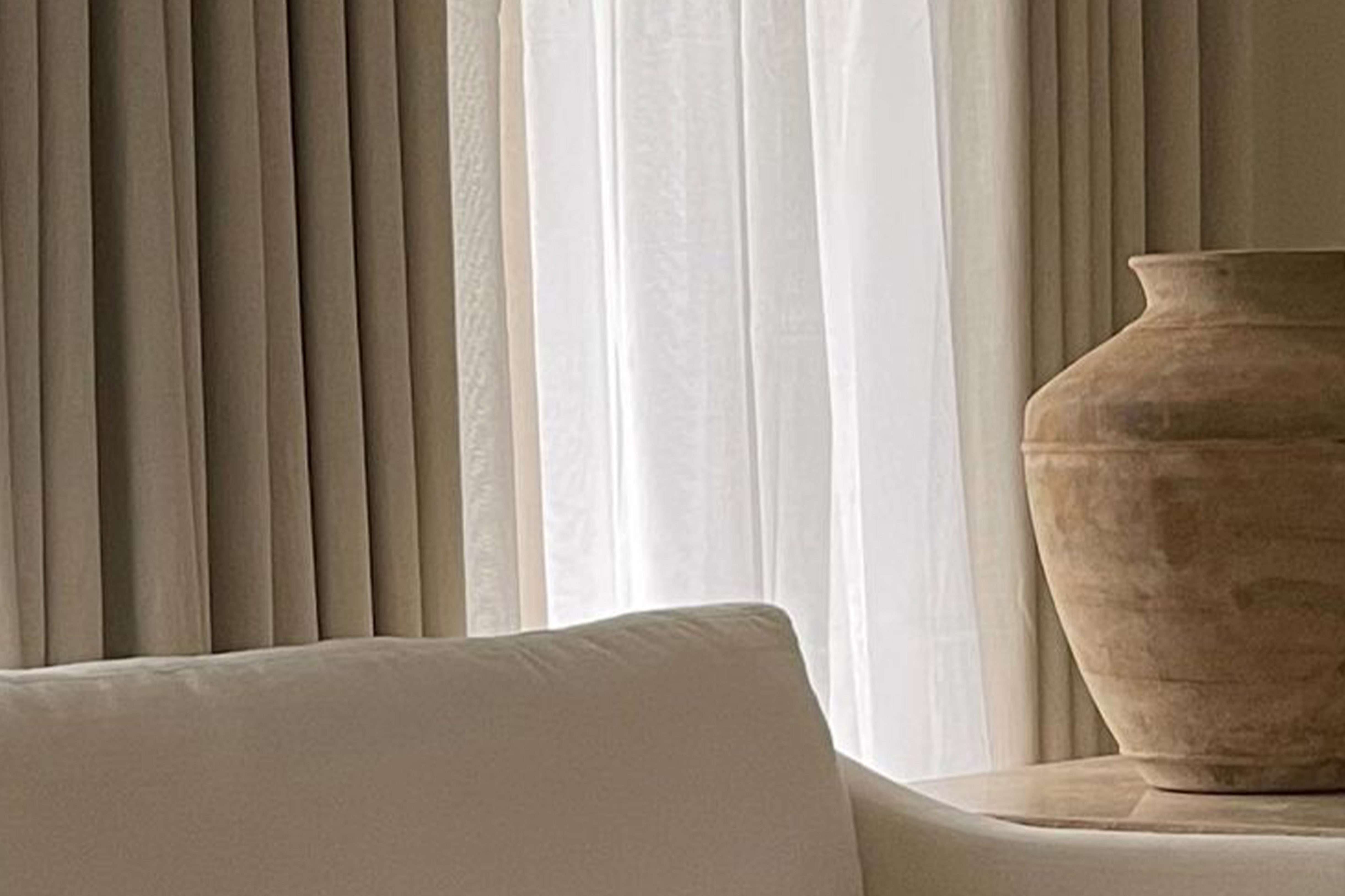 minimalist solid curtains