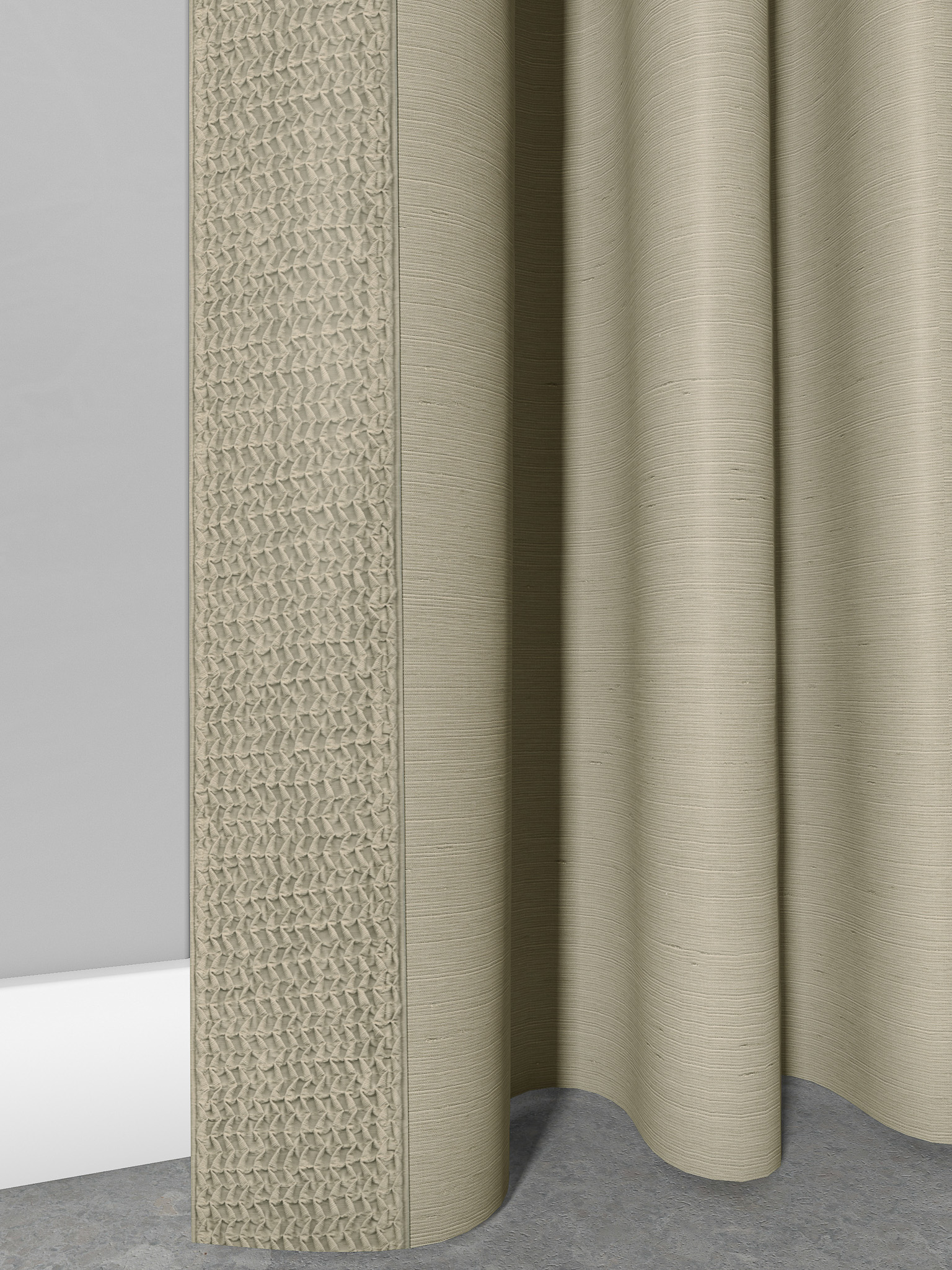 Modern Flair in Decor: Silk-Polyester Drapery designer curtains