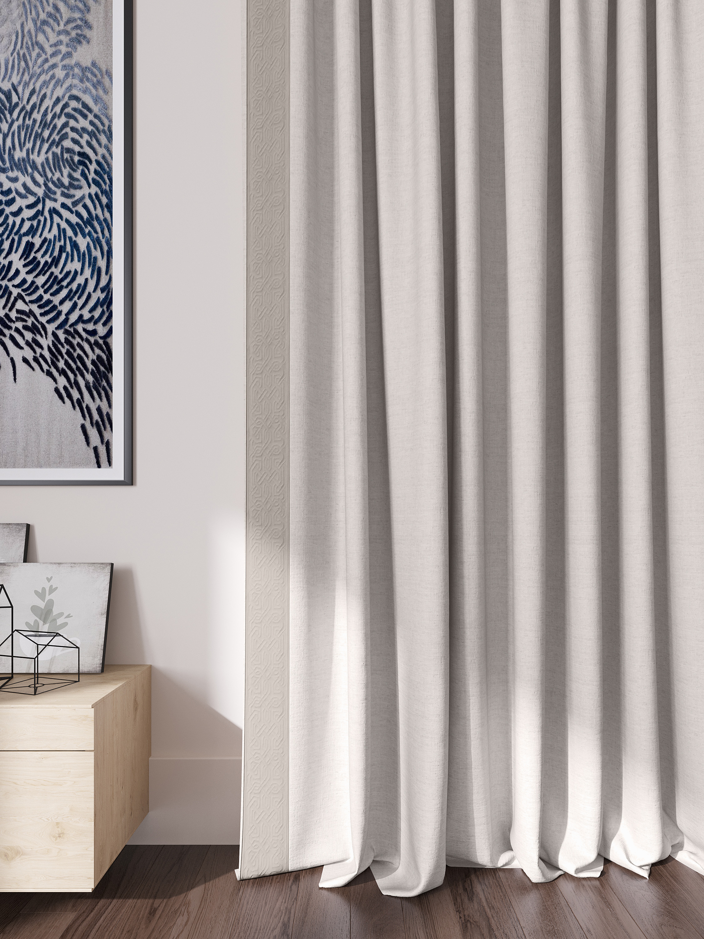  modern Curtains Design with Border Detail