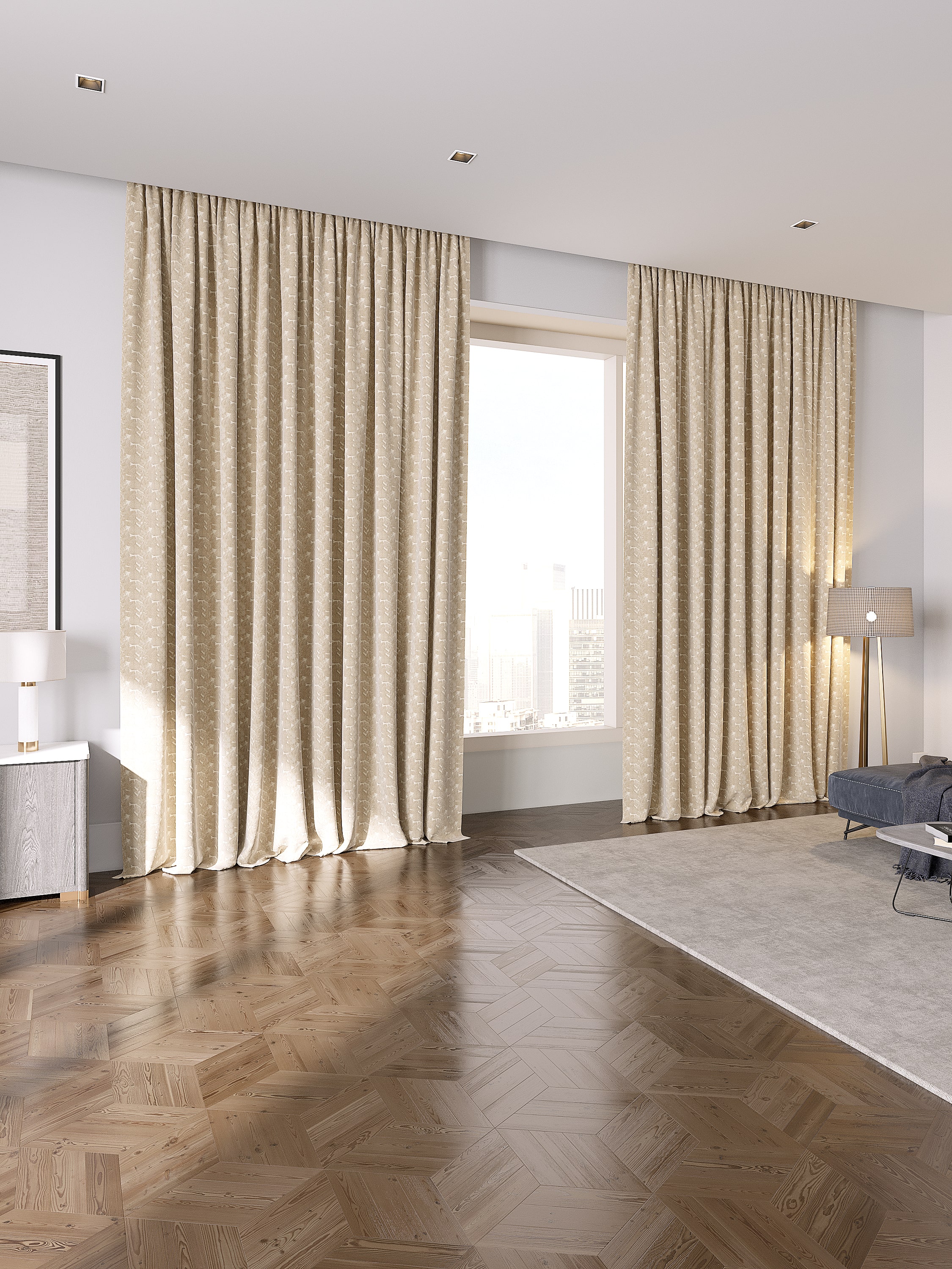 Curtains Fall botanical embroidered Curtains Tulio