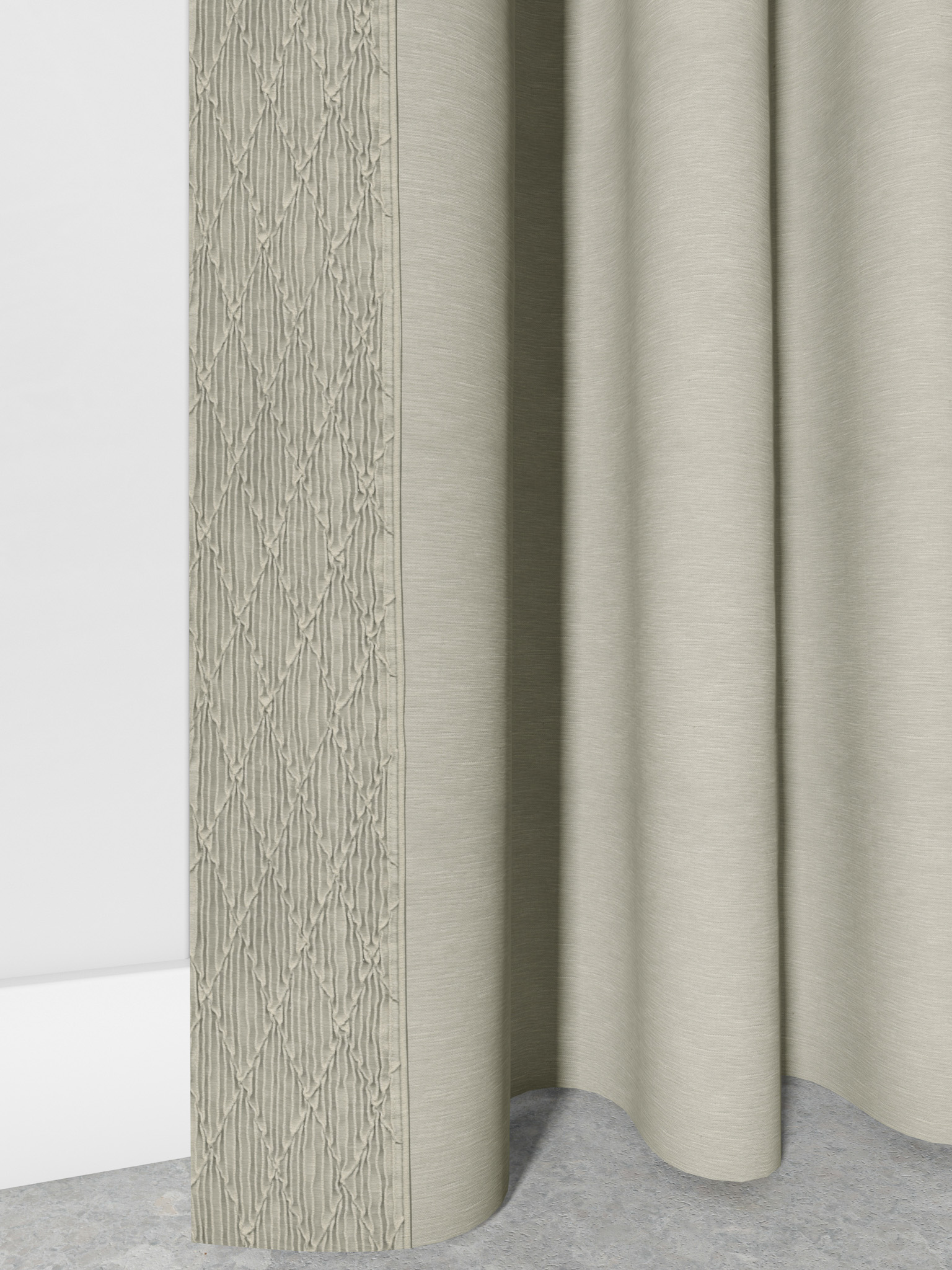 Modern Iron Pleat Curtains for the Living Room.