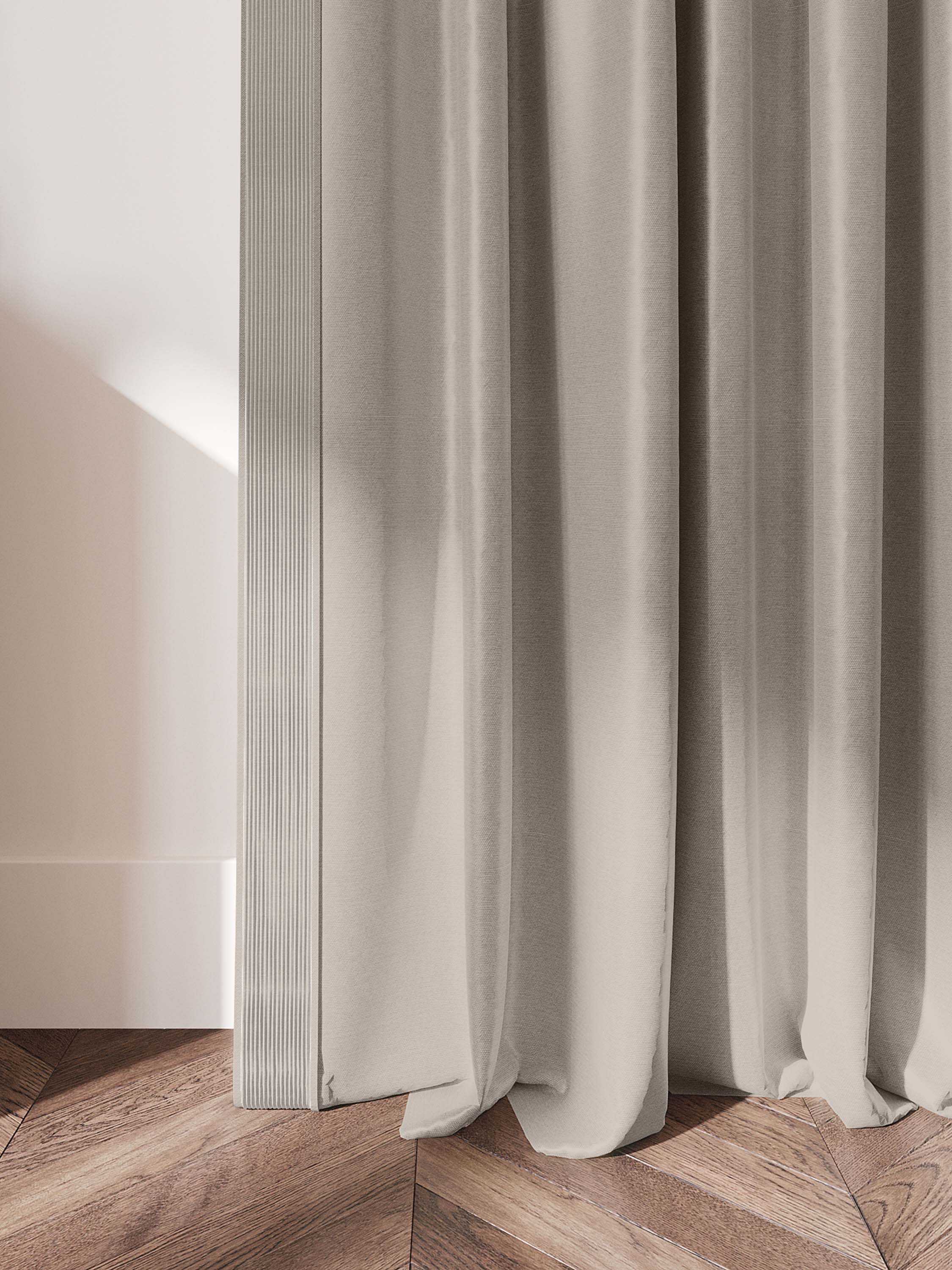 Modern Living Room Curtains with Pintucked Border