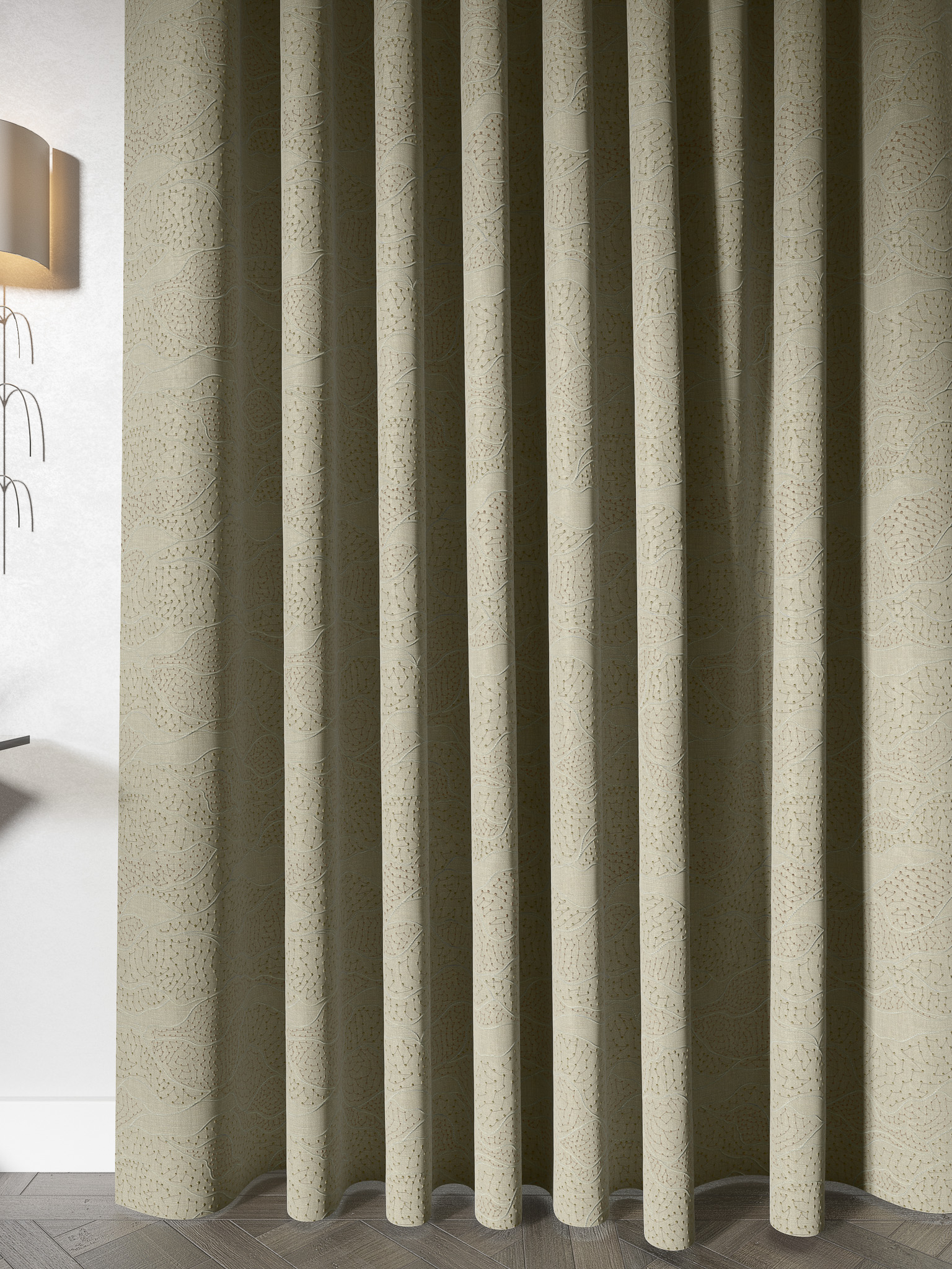 Designer Window Cotton Curtains with Natural Textures