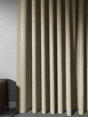 Silk-Polyester Blend with American Pleat solid curtain online