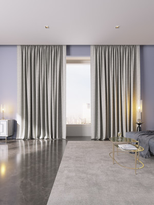 Modern Style Geometric Polyester Curtains.