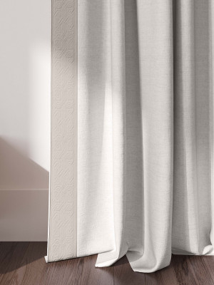 Designer Luxury Curtains: Contemporary Geometric Quilting