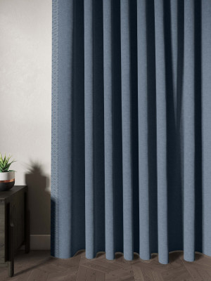 Geometric Embroidered Solid Curtains.