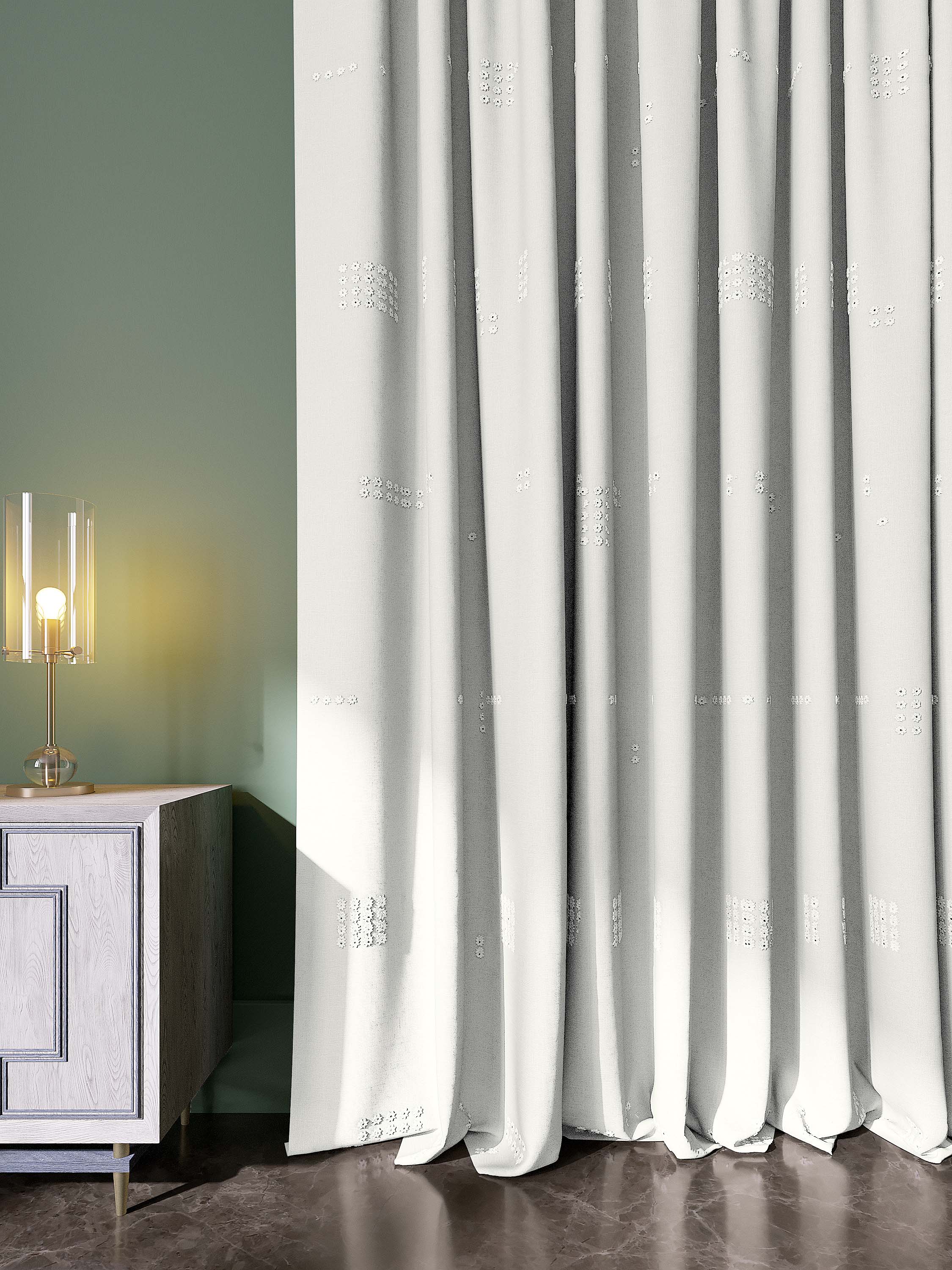 Hand-Embroidered Designer Curtains for Hanging